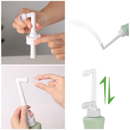 haakaa peri cleanse bottle multiple spray holes provide a gentle continuous stream