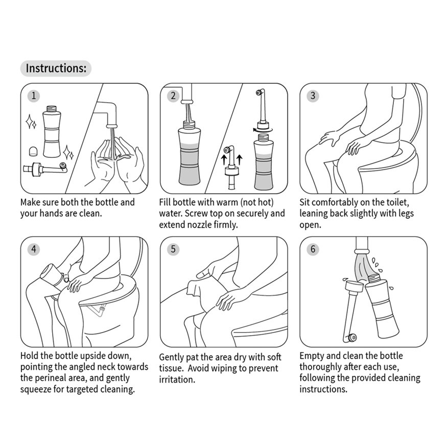 haakaa peri cleanse bottle instructions