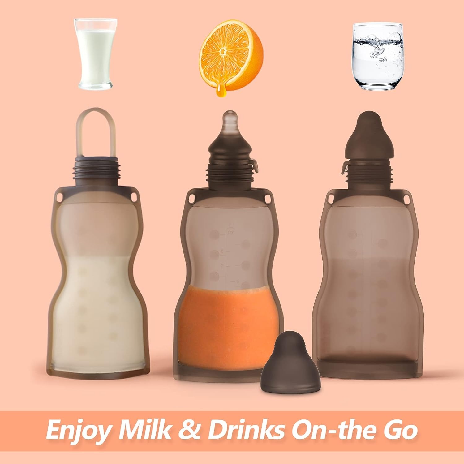 haakaa pouch attachment enjoy milk and drinks on the go