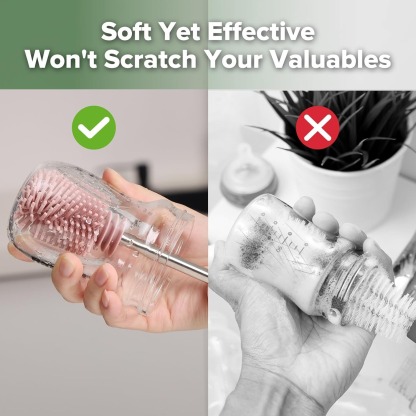 haakaa silicone cleaning brush kit soft yet effective wont scratch your valuables