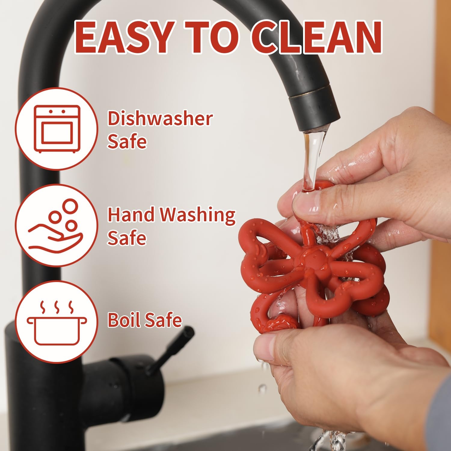 haakaa silicone clover teether easy to clean