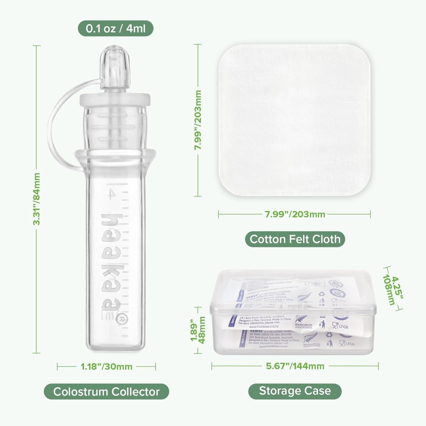 haakaa silicone colostrum collector dimensions