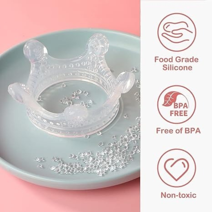 haakaa silicone crown teether food grade silicone