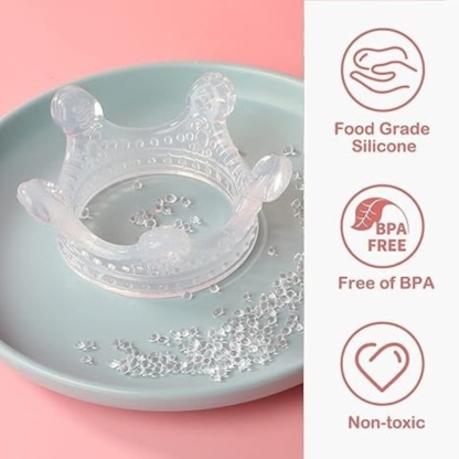 haakaa silicone crown teether food grade silicone