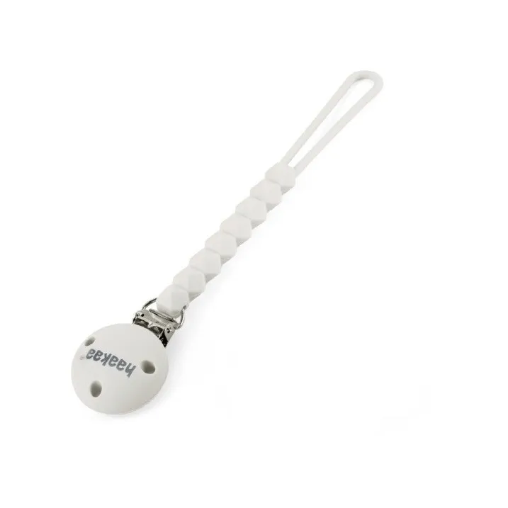 haakaa silicone flexi dummy holder diamond mist grey