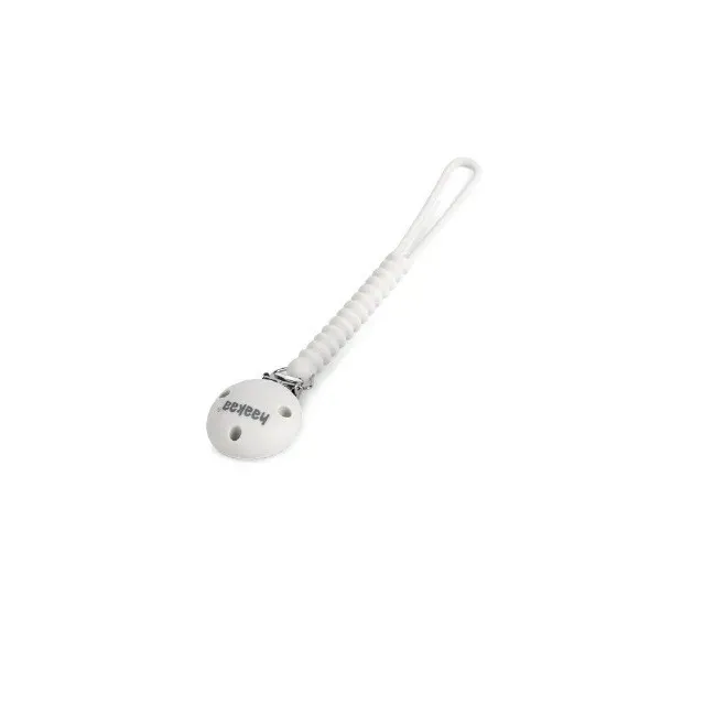 haakaa silicone flexi dummy holder round mist grey
