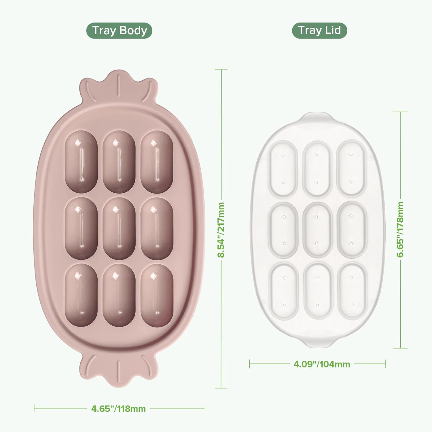 haakaa silicone nibble tray dimensions