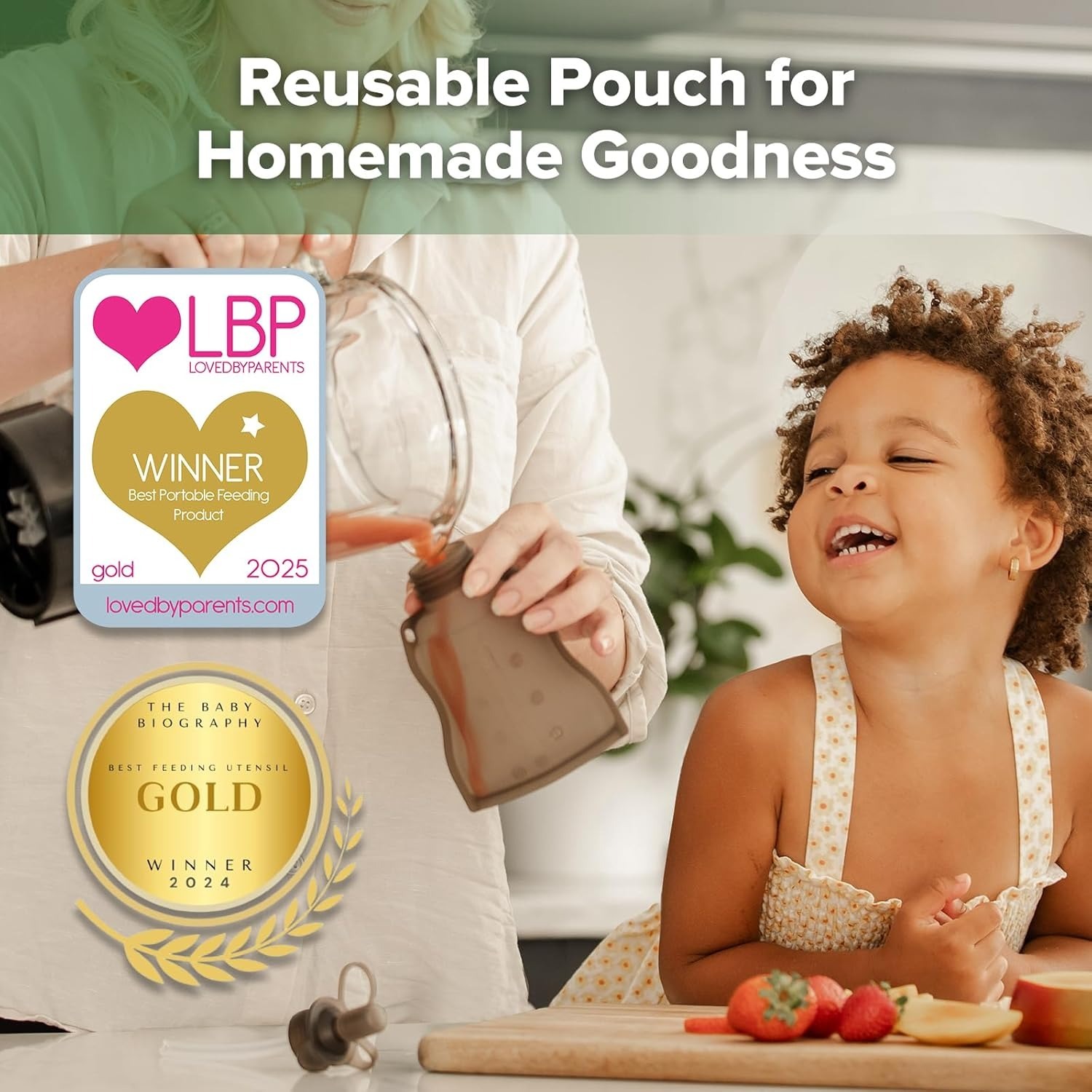 haakaa silicone yummy pouch reusable pouch for homemade goodness