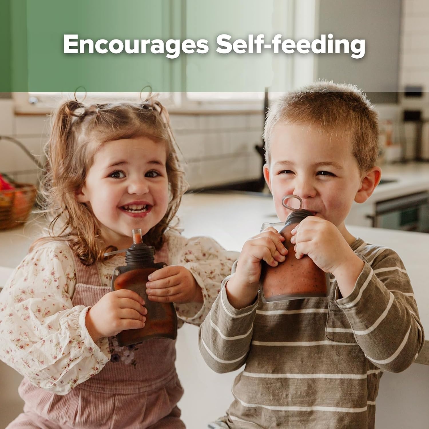 haakaa silicone yummy pouch encourages self feeding