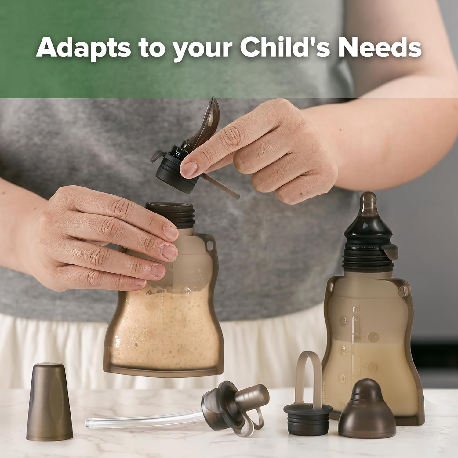 haakaa silicone yummy pouch adapts to your child needs