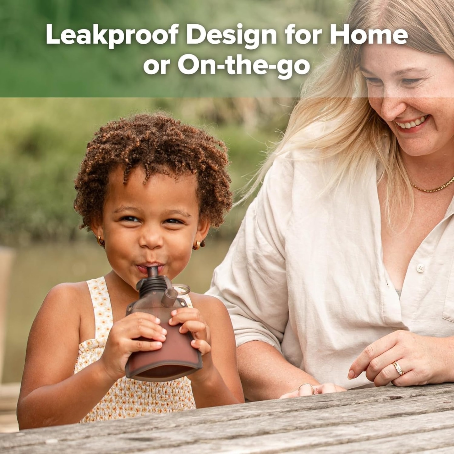haakaa silicone yummy pouch leakproof design for home or on the go