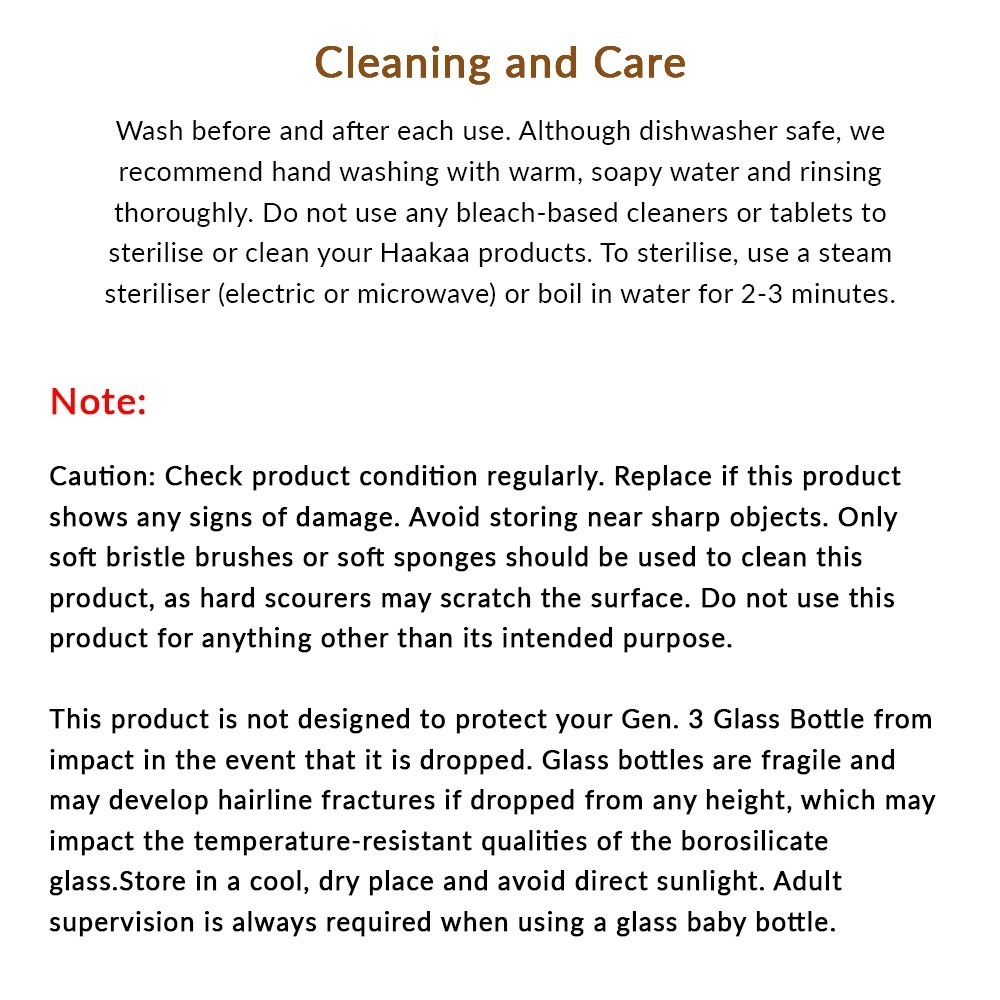 Haakaa Silicone Glass Baby Bottle Cover (90ML/160ML)