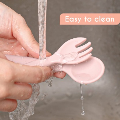 Haakaa Bendy Silicone Cutlery Set