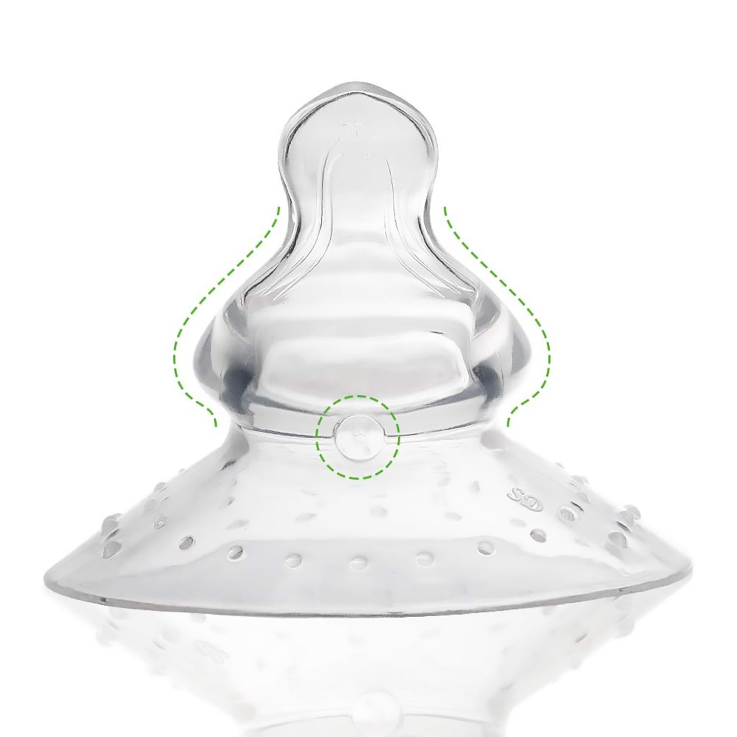 HaaKaa Breastfeeding Nipple Shield - ORTHODONTIC TEAT (Thumb Shape)