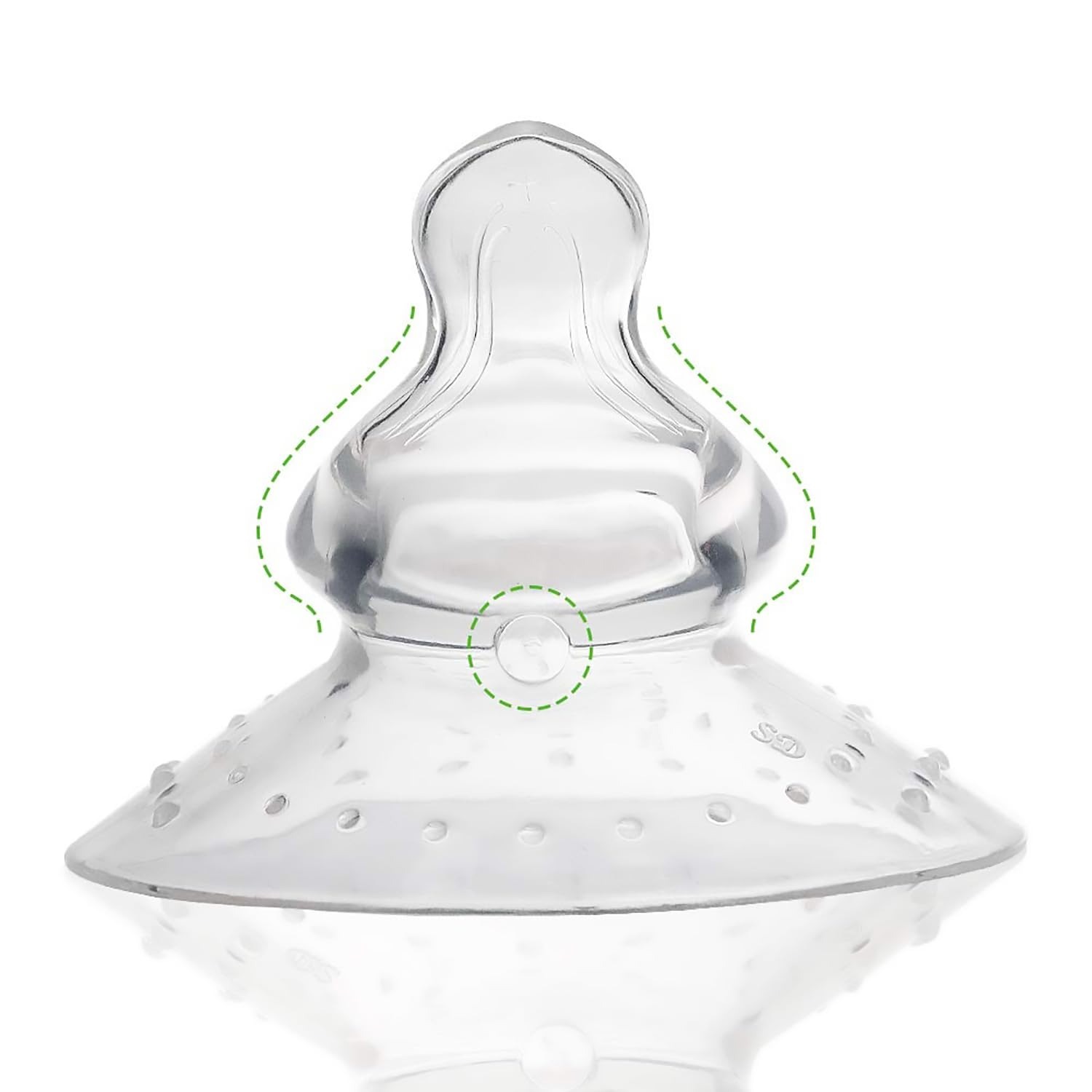 HaaKaa Breastfeeding Nipple Shield - ORTHODONTIC TEAT (Thumb Shape)
