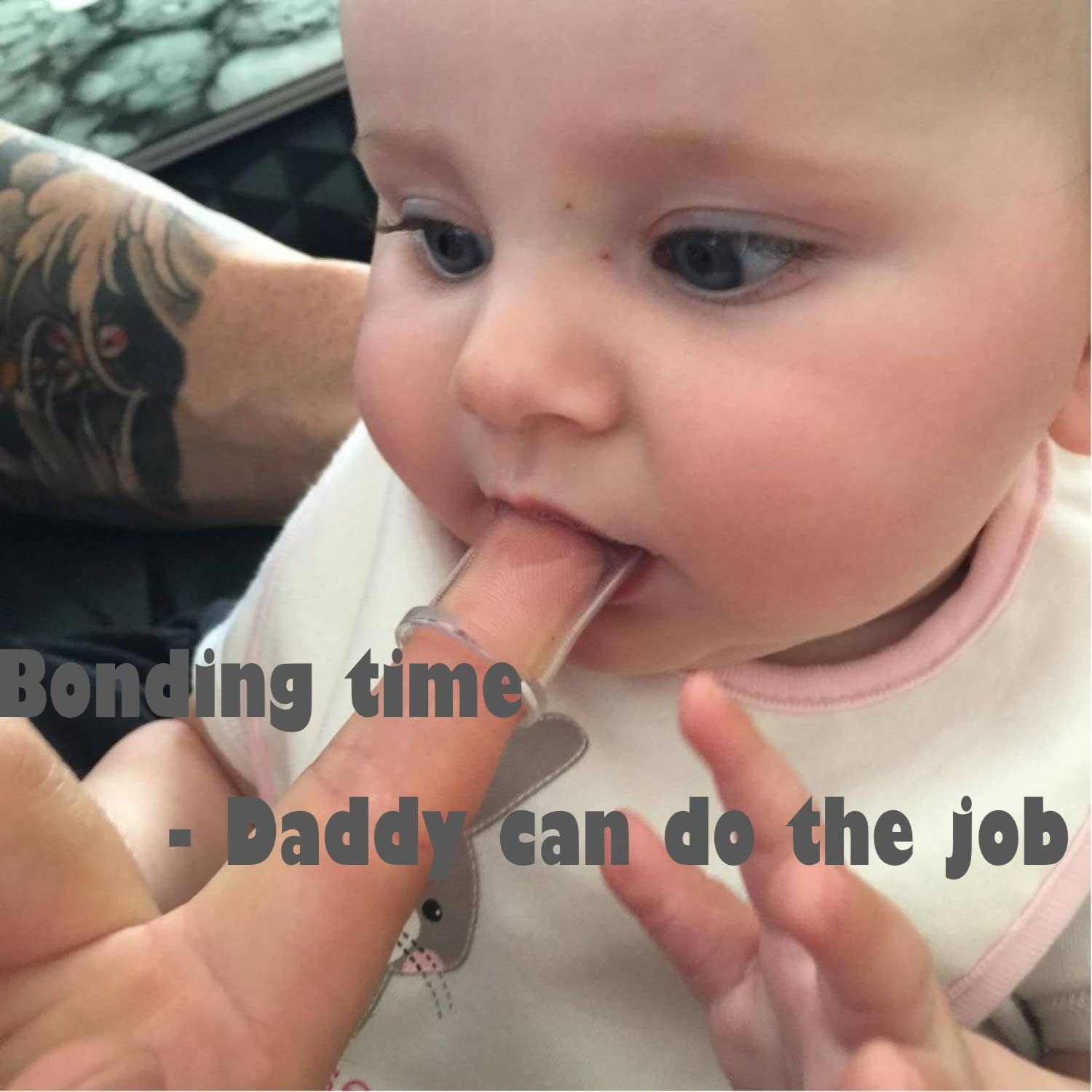 Haakaa Silicone Finger Toothbrush set S & L (0-18 months)