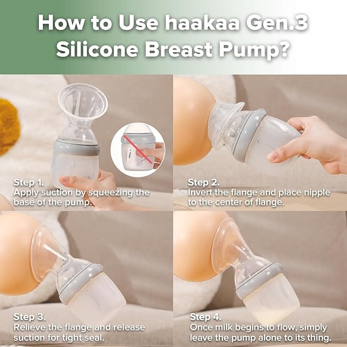 HaaKaa Gen 3 Silicone Breast Pump (160/250ml)