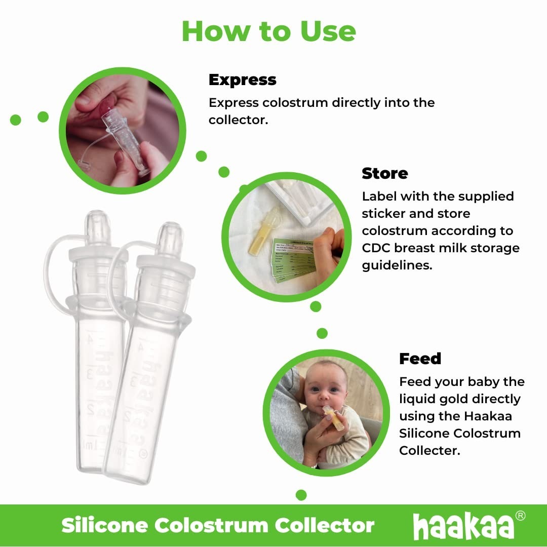 Haakaa Silicone Colostrum Collector Set - 4ml