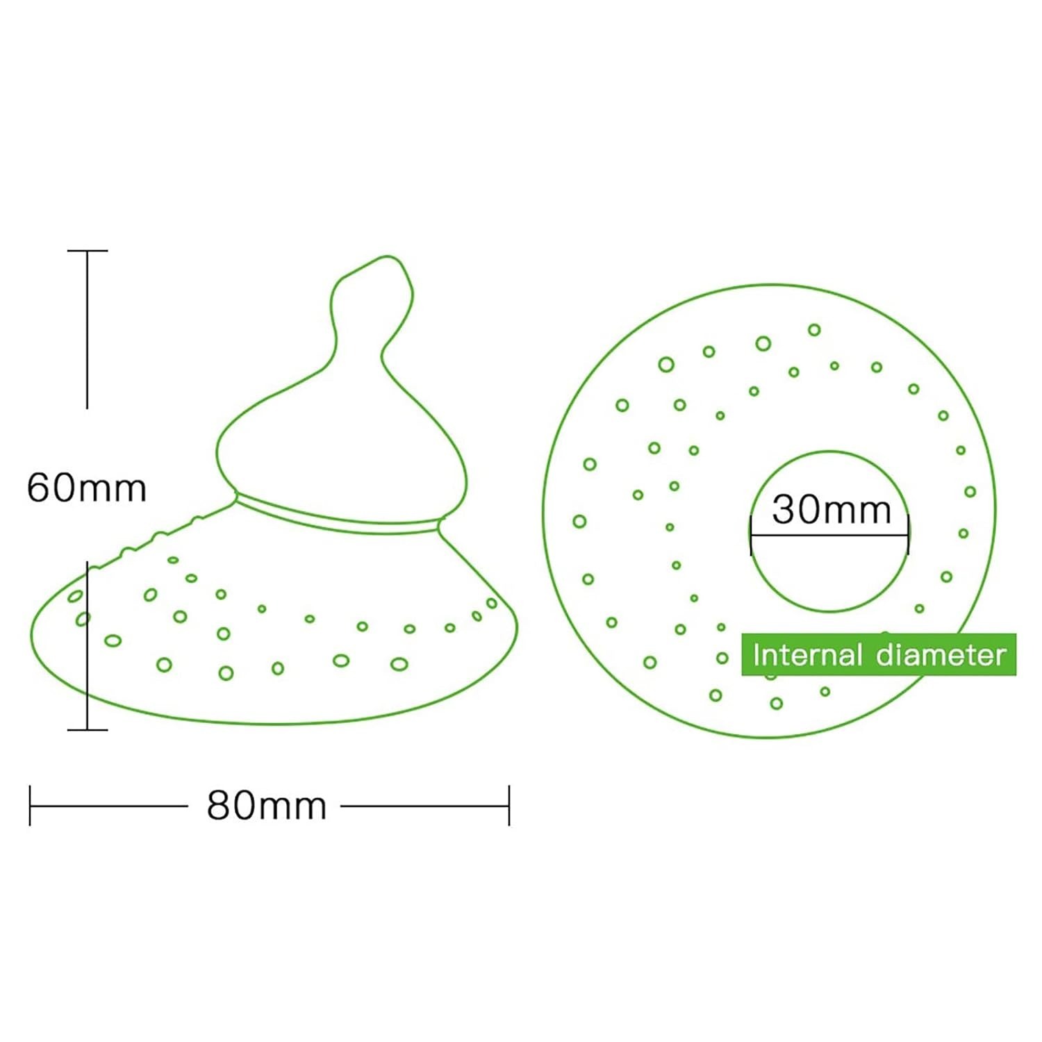 HaaKaa Breastfeeding Nipple Shield - ORTHODONTIC TEAT (Thumb Shape)