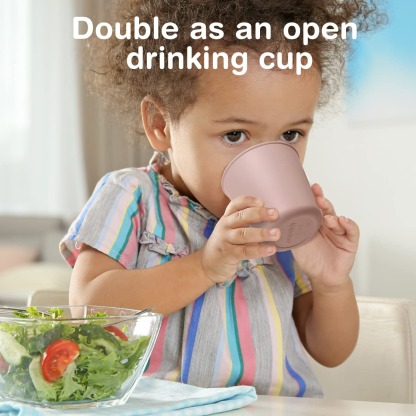 Haakaa Jolly Hippo Silicone Sippy Cup with Straw 150ml