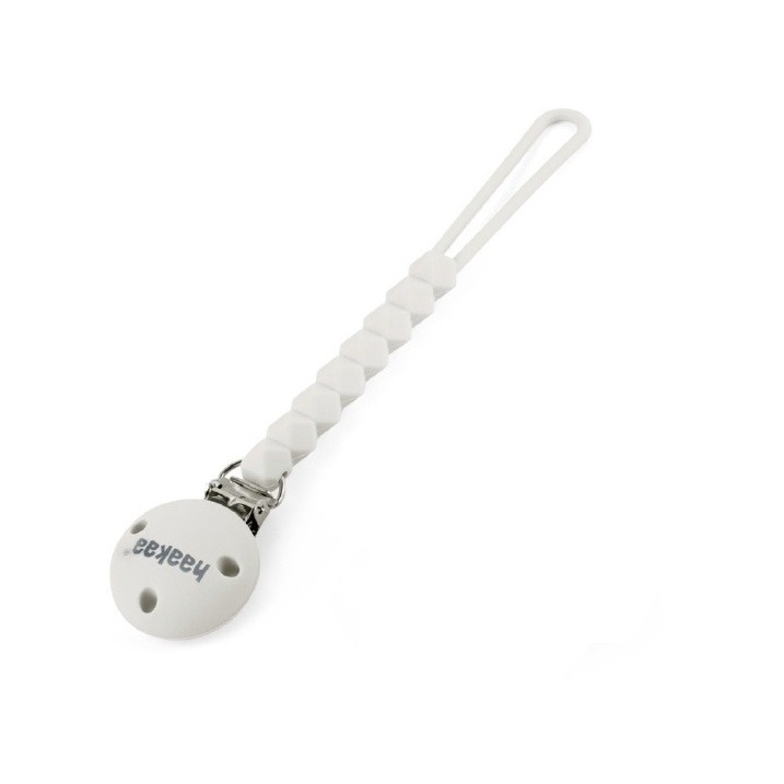 Haakaa Silicone Flexi Dummy Holder Pacifier Hanger Teether Holder Steel Clip