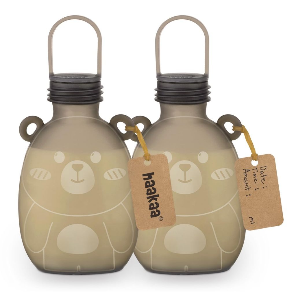 HaaKaa Happii Bear Silicone Breast Milk Storage Bag 