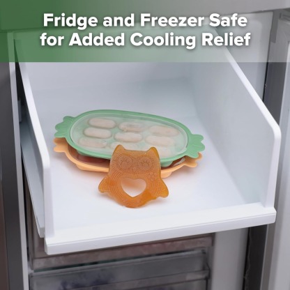 Haakaa Silicone Owl Teether Safe Natural Rubber Soft Teether Soothing Teething Relief