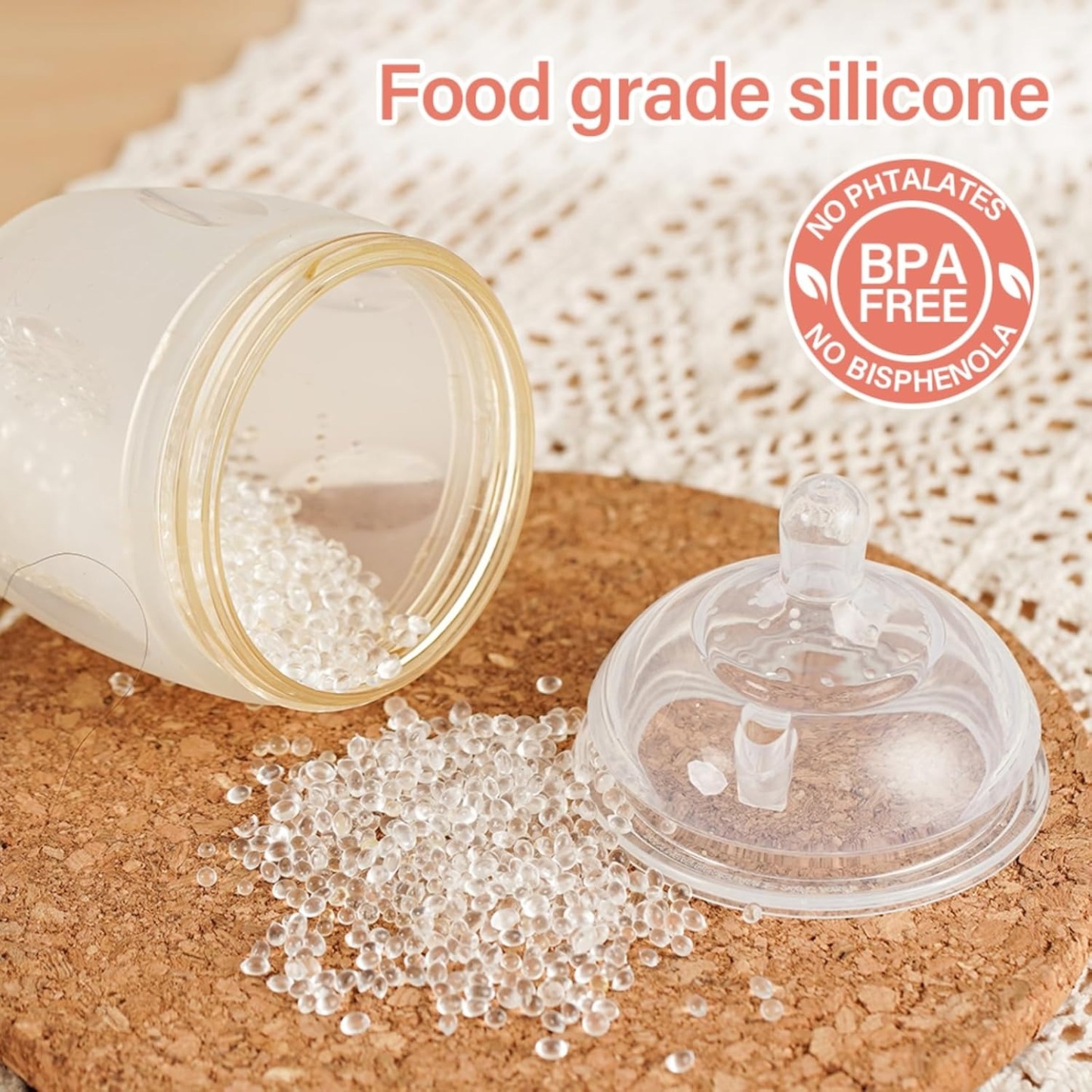 HaaKaa Gen 3 Silicone Bottle Anti-Colic Nipple -S/M/L (2pcs)