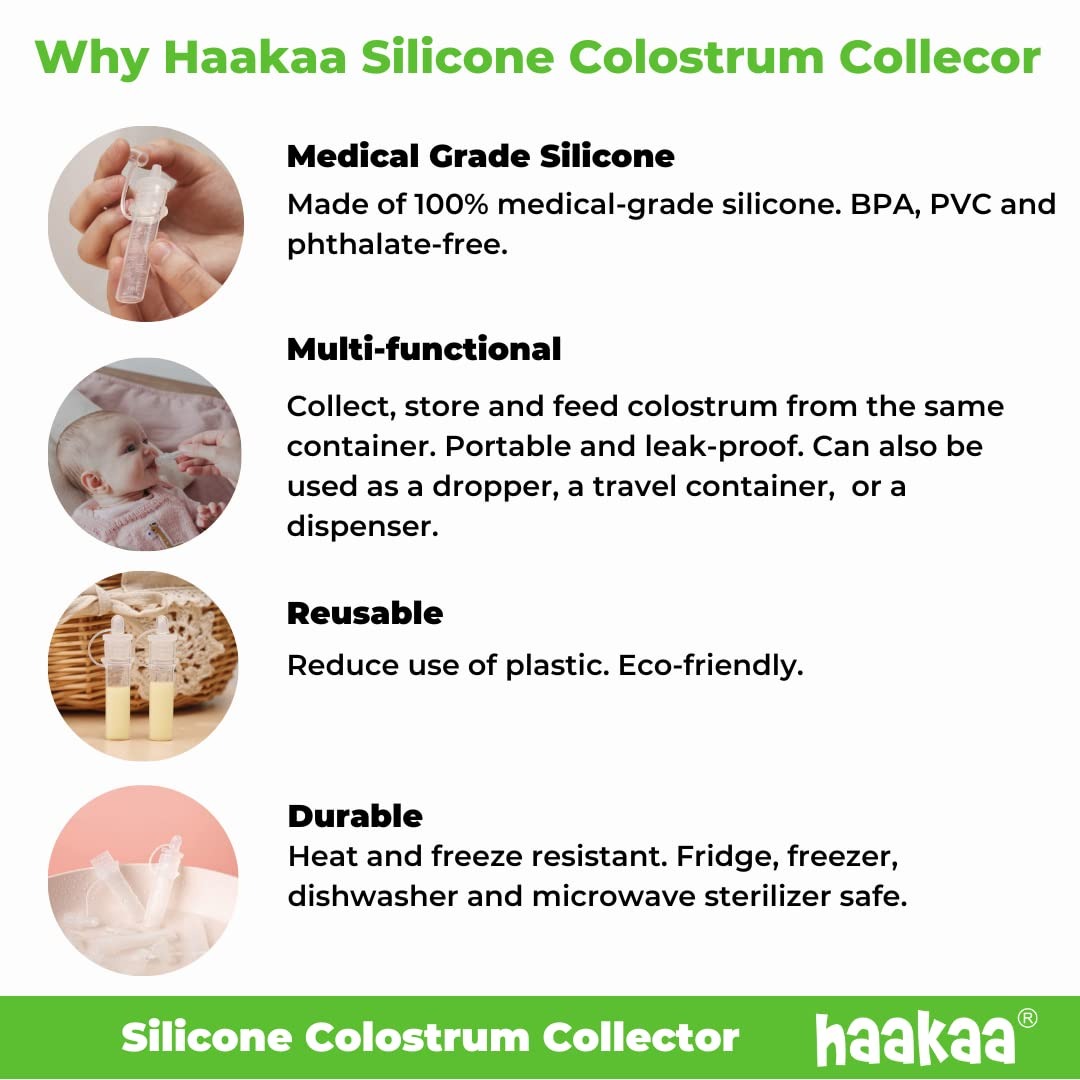 Haakaa Silicone Colostrum Collector Set - 4ml