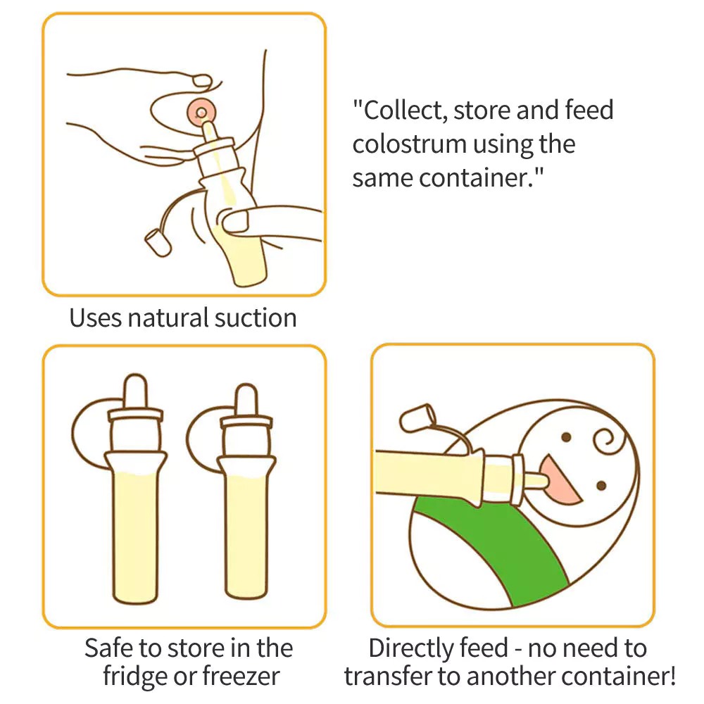 Silicone Colostrum Collector Set (4ml)