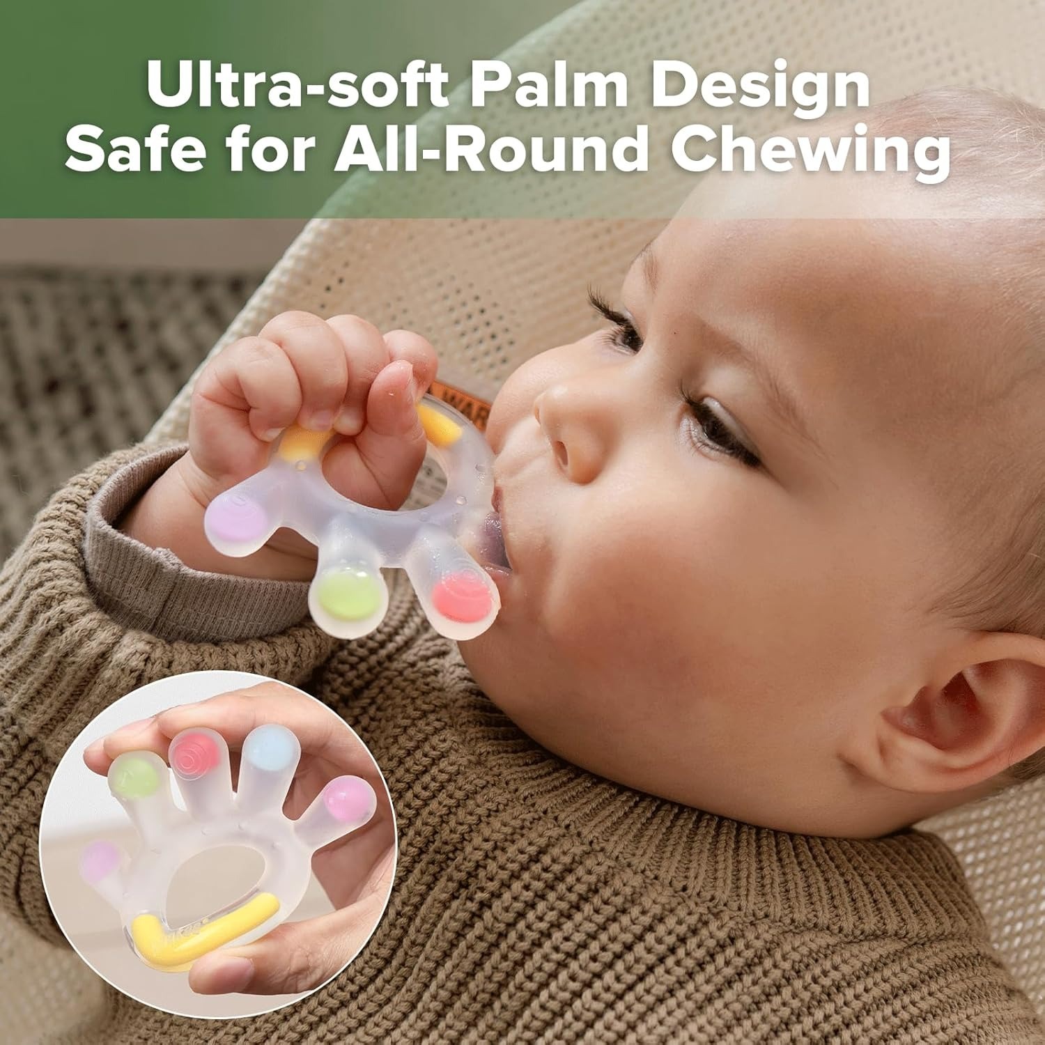Haakaa Silicone Dinky Digits Palm Teether