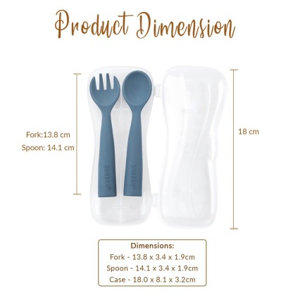 Haakaa Bendy Silicone Cutlery Set