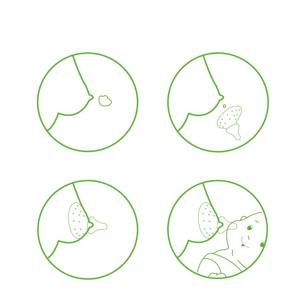 HaaKaa Breastfeeding Nipple Shield – Nipple Teat(Round Teat)