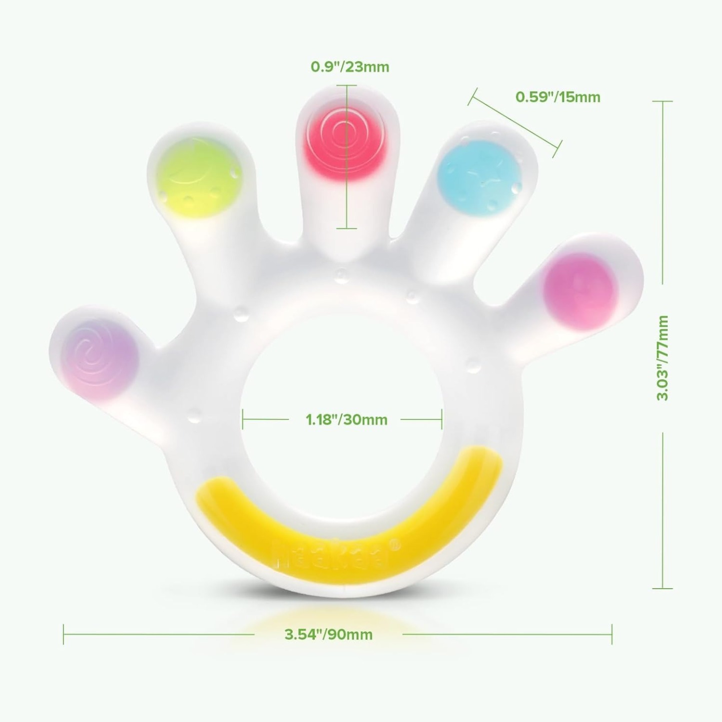 Haakaa Silicone Dinky Digits Palm Teether