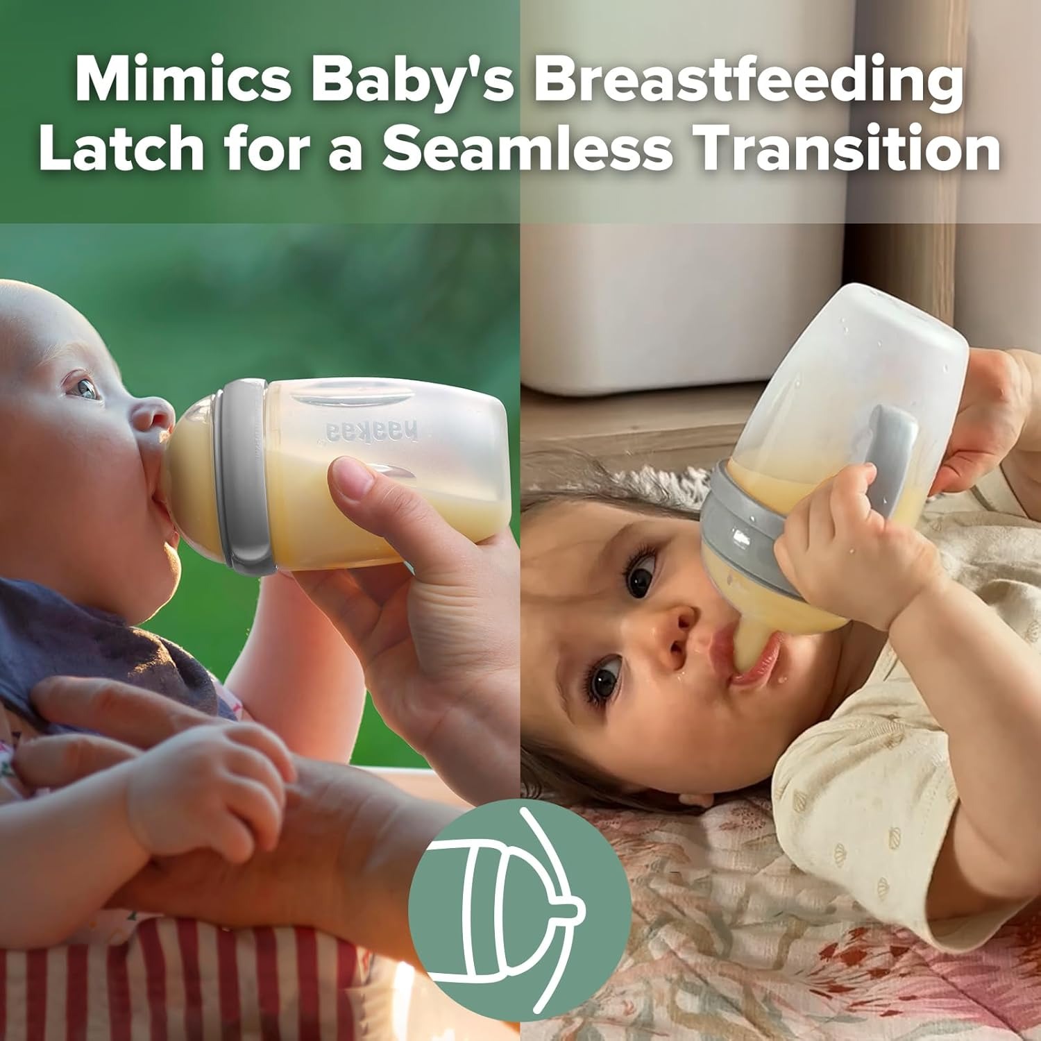 Haakaa GEN 3 Silicone Baby Bottle (160ml/250ml)