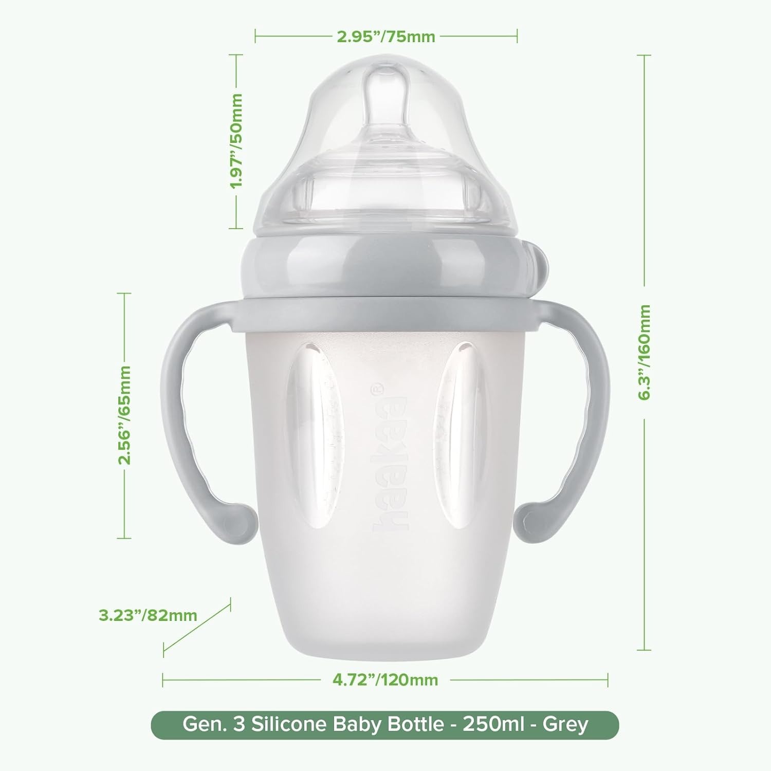 Haakaa GEN 3 Silicone Baby Bottle (160ml/250ml)