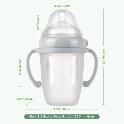 Haakaa GEN 3 Silicone Baby Bottle (160ml/250ml)