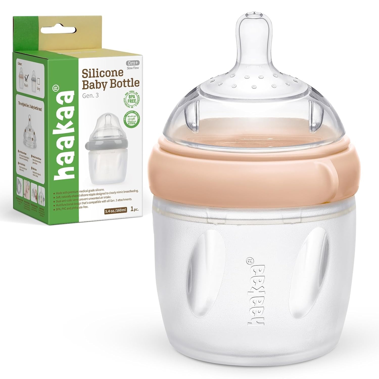 Haakaa GEN 3 Silicone Baby Bottle (160ml/250ml)