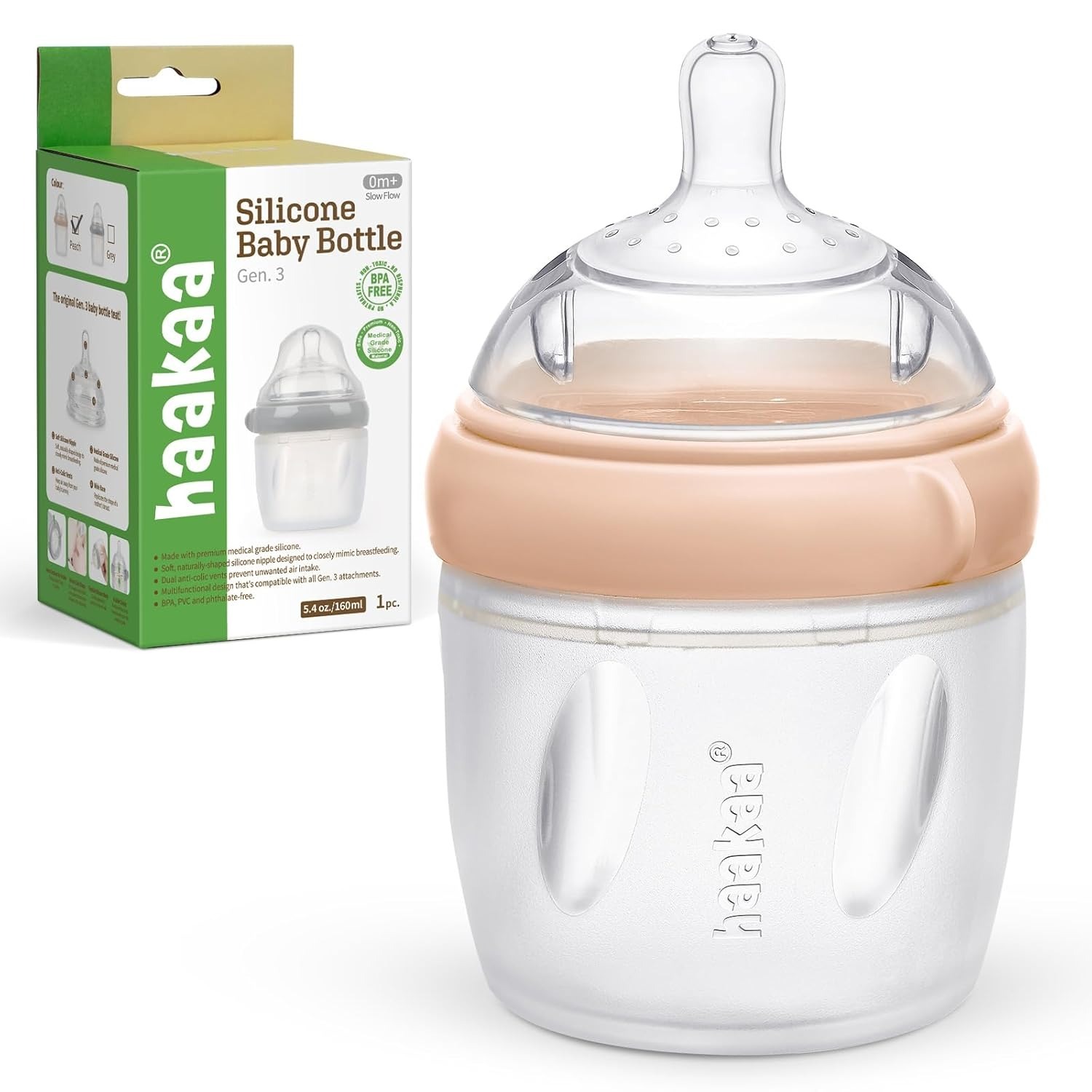 Haakaa GEN 3 Silicone Baby Bottle (160ml/250ml)