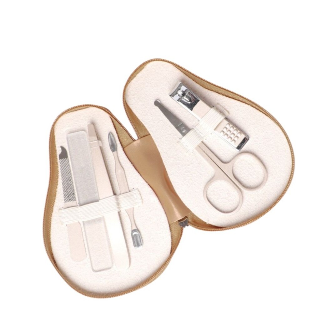 Haakaa premium 7 in 1 Pear-fect Manicure Kit Set With Case Nail Clippers Tweezers Nail Scissors Cuticle Pusher Nail File