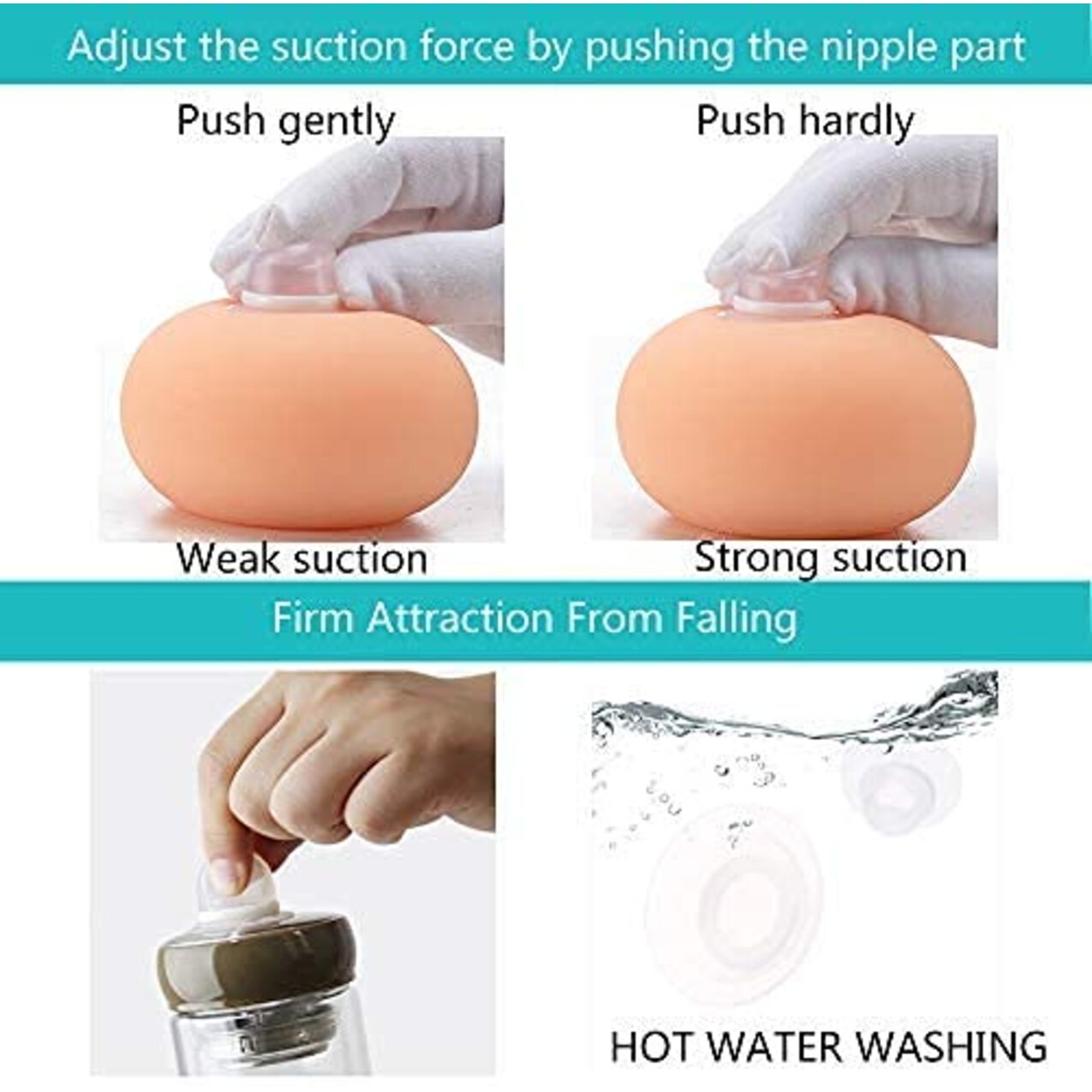 HaaKaa Silicone Inverted Nipple Aspirators (2pcs)