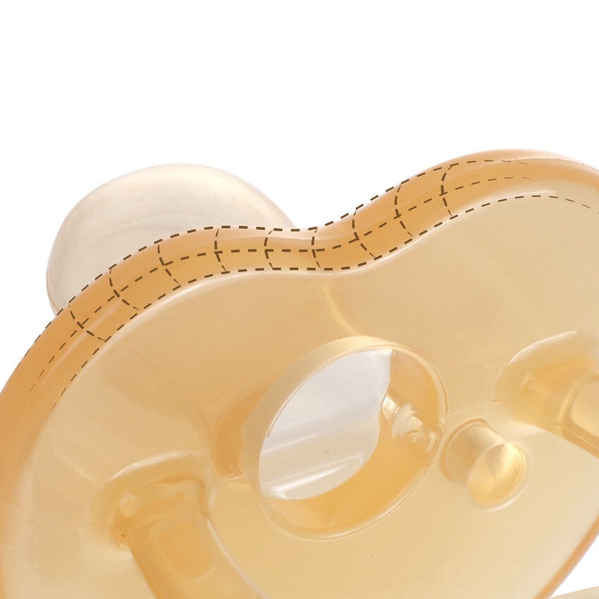 Haakaa Silicone Dummy Apricot ( 3 Months+ )