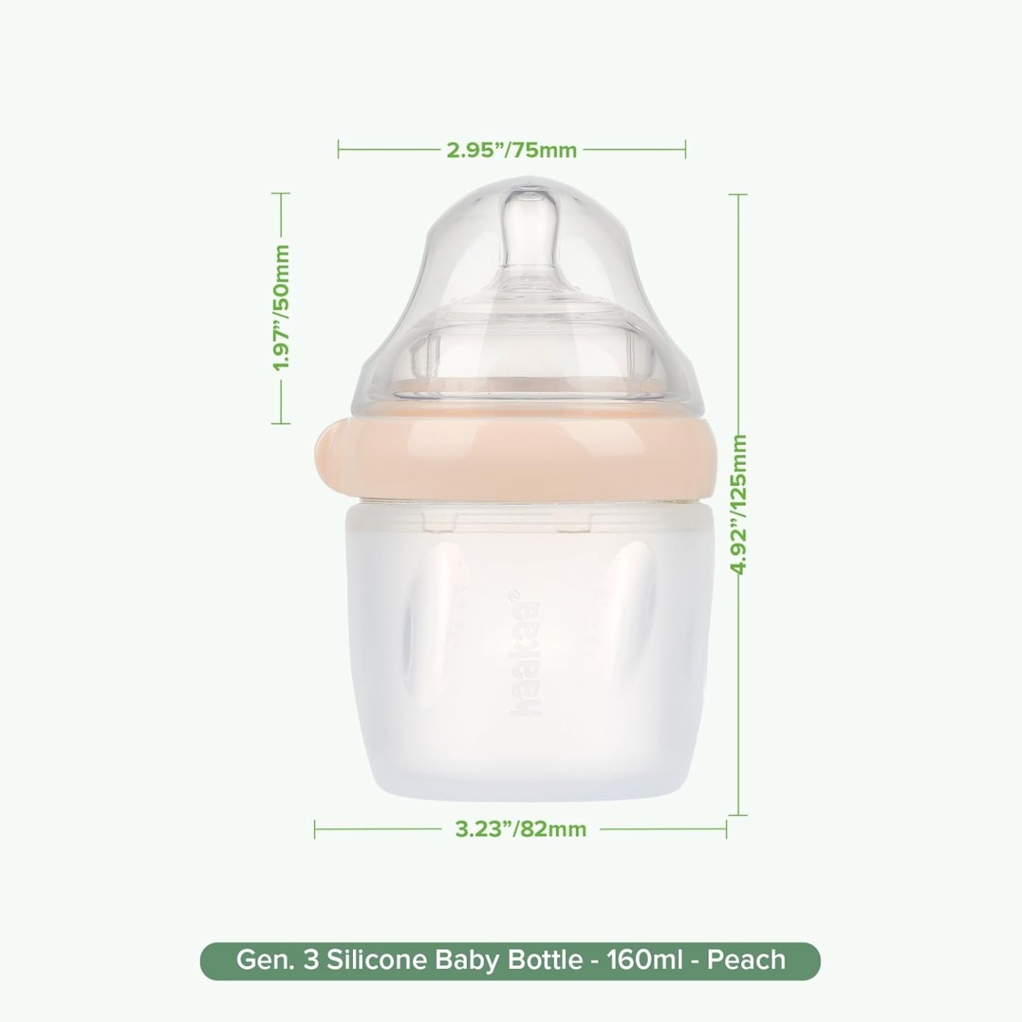 Haakaa GEN 3 Silicone Baby Bottle (160ml/250ml)