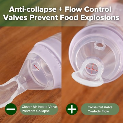 Haakaa Silicone Baby Food Dispensing Spoon Feeding (120ml)