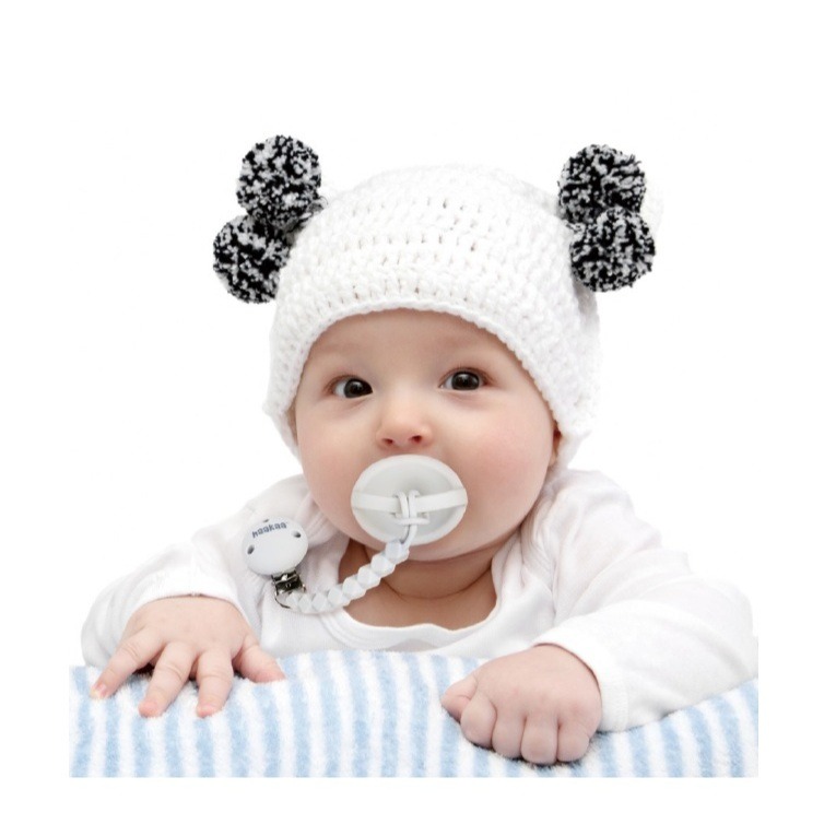 Haakaa Silicone Flexi Dummy Holder Pacifier Hanger Teether Holder Steel Clip