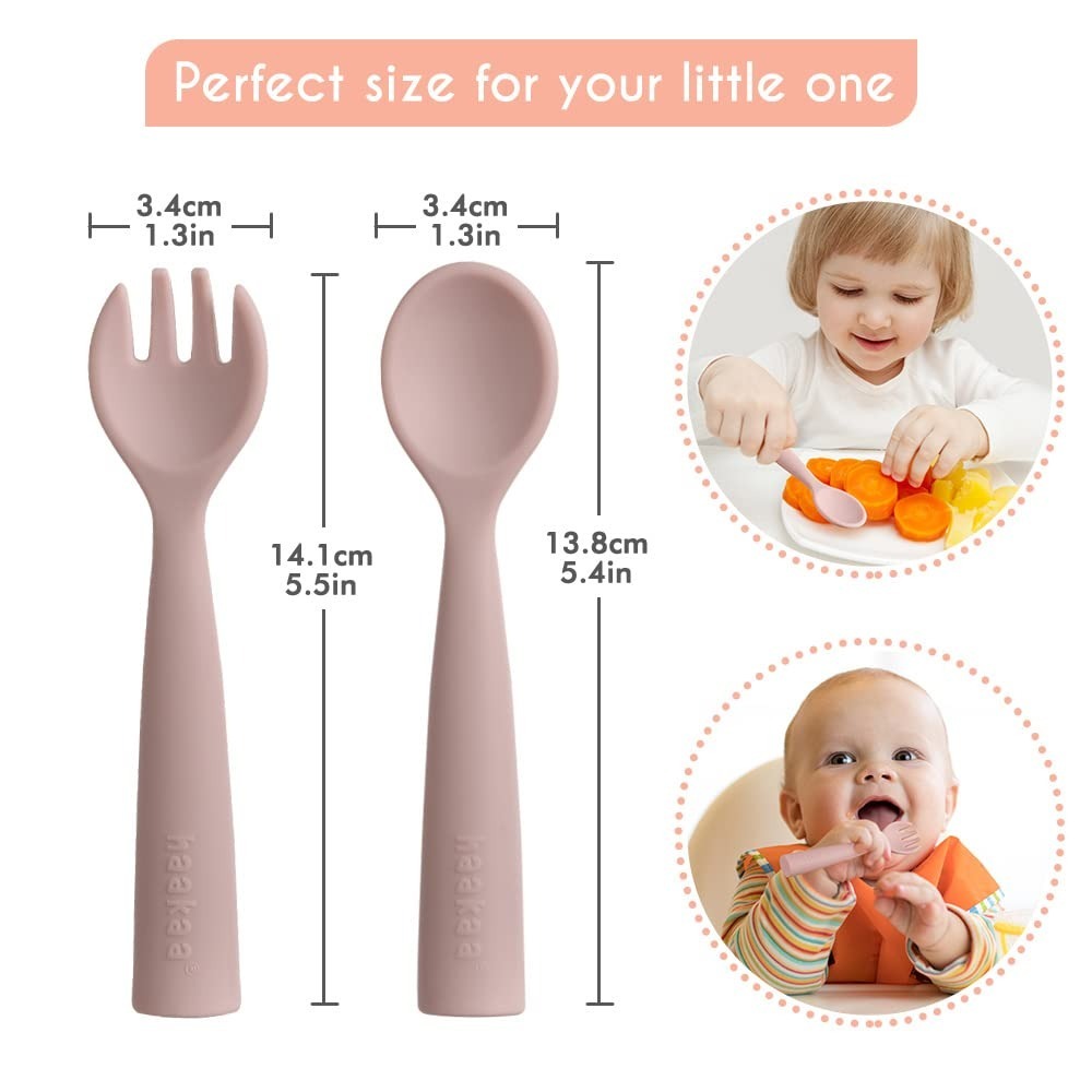 Haakaa Bendy Silicone Cutlery Set