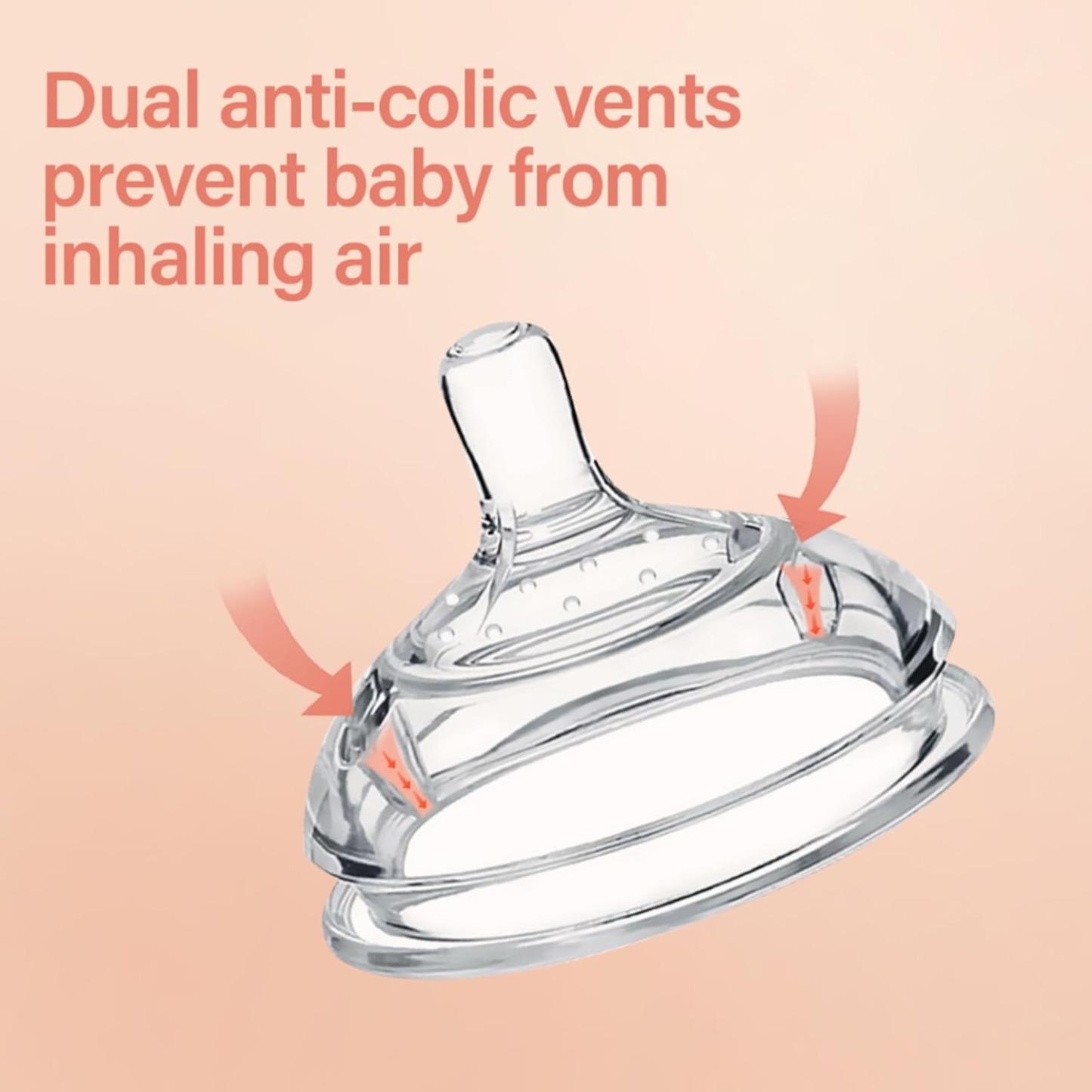 HaaKaa Gen 3 Silicone Bottle Anti-Colic Nipple -S/M/L (2pcs)