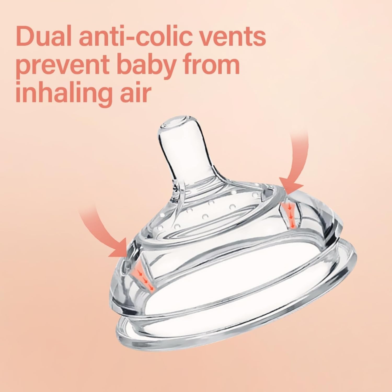 HaaKaa Gen 3 Silicone Bottle Anti-Colic Nipple -S/M/L (2pcs)