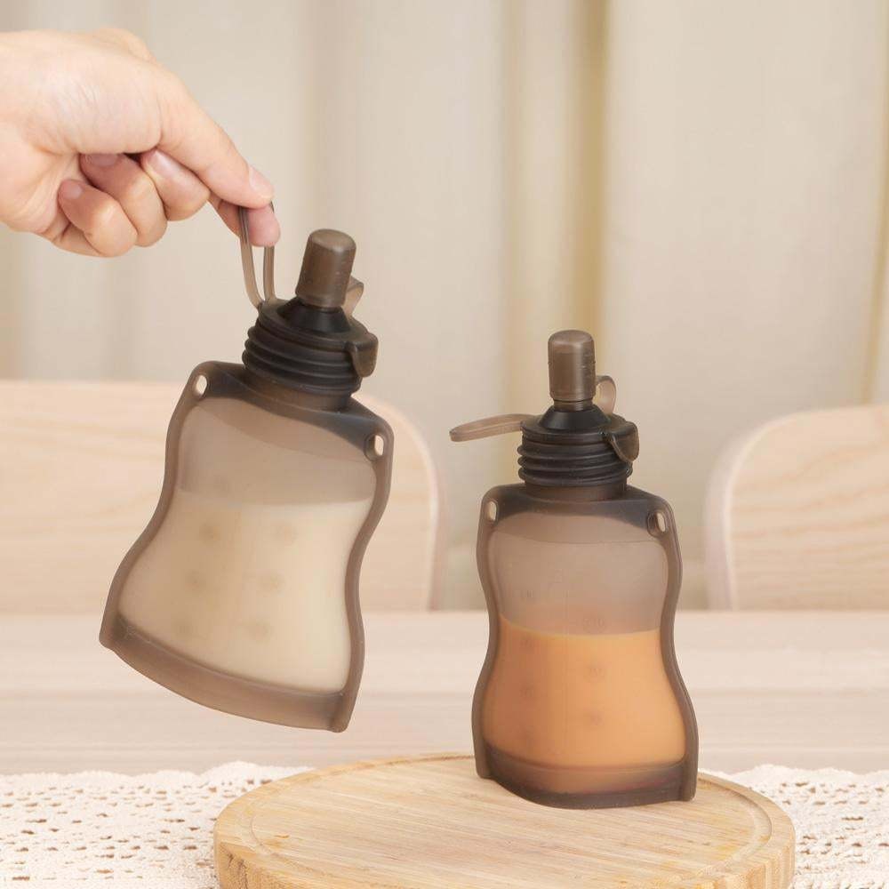 Haakaa Silicone Yummy Pouch Sippy Spout , Feeding Spoon , Stopper Lid & Squeeze & Feed Attachment