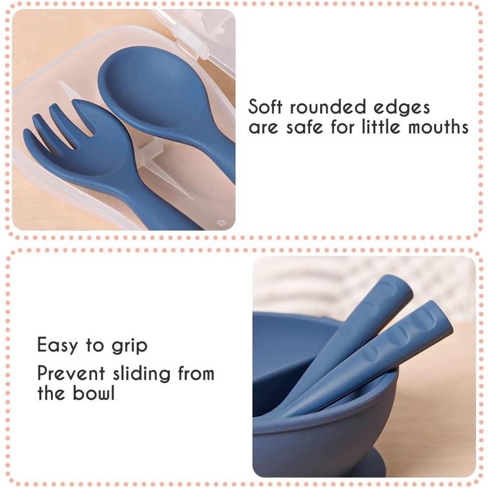 Haakaa Bendy Silicone Cutlery Set